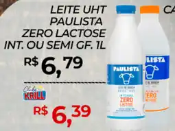 Rede Krill Leite uht paulista zero lactose int. ou semi gf. oferta