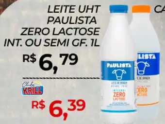 Rede Krill Leite uht paulista zero lactose int. ou semi gf. oferta