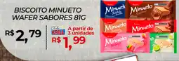 Rede Krill Biscoito minueto wafer sabores oferta