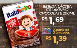 Rede Krill Bebida láctea italakinho chocolate oferta