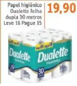 Sonda Papel higiênico Dualette folha dupla 30 metros oferta