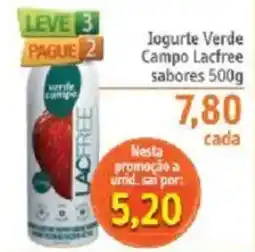 Sonda Iogurte Verde Campo Lacfree sabores oferta