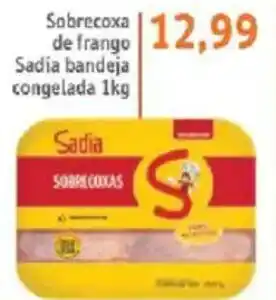 Sonda Sobrecoxa de frango Sadia bandeja congelada oferta