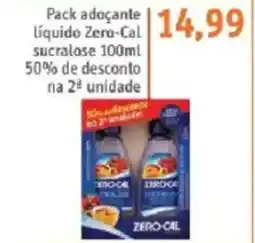 Sonda Pack adoçante Líquido Zero-Cal sucralose oferta