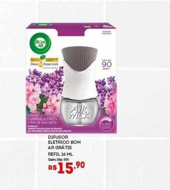 Difusor Eletrico Bom Ar Grátis Refil