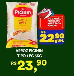 Supermercado Porecatu Arroz picinin tipo 1 pc oferta