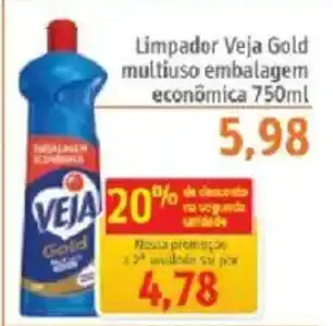 Sonda Limpador Veja Gold multiuso embalagem econômica oferta