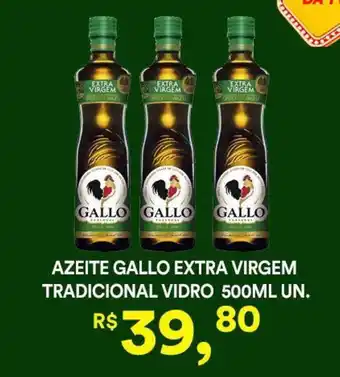 Supermercado Porecatu Azeite gallo extra virgem tradicional vidro un. oferta