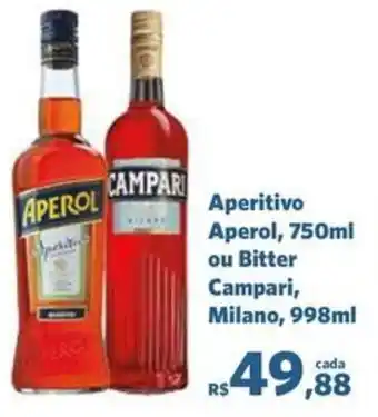 Sam's Club Aperitivo Aperol, ou Bitter Campari, Milano, oferta