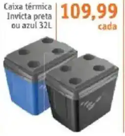 Sonda Caixa térmica Invicta preta ou azul oferta