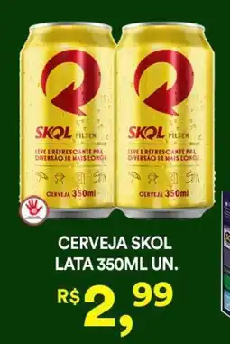 Supermercado Porecatu Cerveja skol lata un. oferta