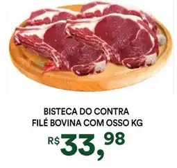 Supermercado Porecatu Bisteca do contra filé bovina com osso oferta