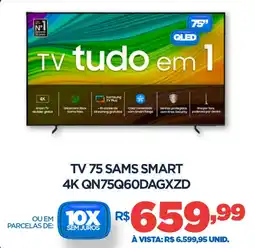 DB Supermercados Tv 75 sams smart 4K QN75Q60DAGXZD oferta