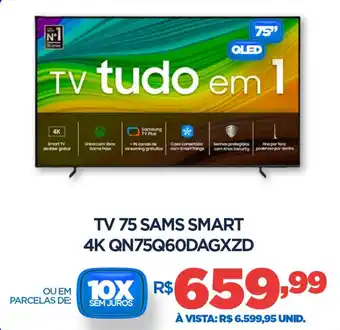 DB Supermercados Tv 75 sams smart 4K QN75Q60DAGXZD oferta