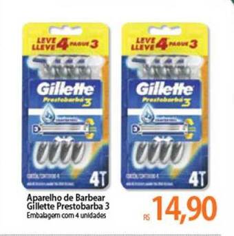 Aparelho De Barbear Gillette Prestobarba 3