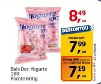 Tenda Atacado Bala Dori Yogurte 100 Pacote oferta