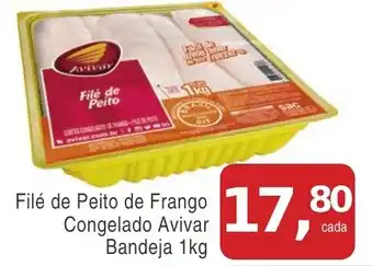 Mineirão Atacarejo Filé de Peito de Frango Congelado Avivar Bandeja oferta