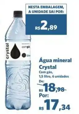 Sam's Club Água mineral Crystal oferta