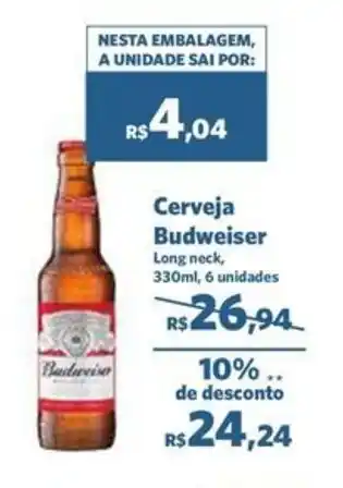 Sam's Club Cerveja Budweiser oferta