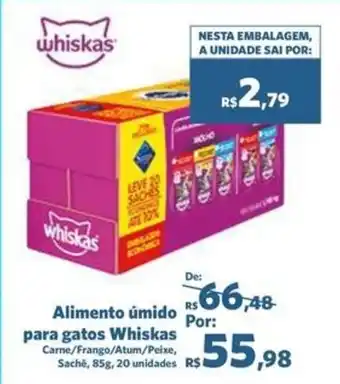 Sam's Club Alimento úmido para gatos Whiskas oferta