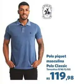 Sam's Club Polo piquet masculina Polo Classic oferta