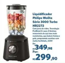 Sam's Club Liquidificador Philips Walita Série 3000 Turbo HR2272 oferta