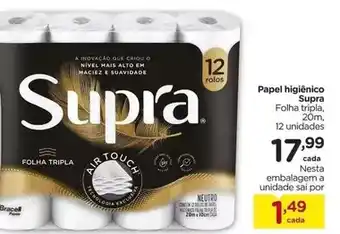 Carrefour Supra - papel higiênico oferta