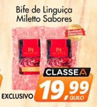 Delta Supermercados Bife de Linguiça Miletto Sabores oferta