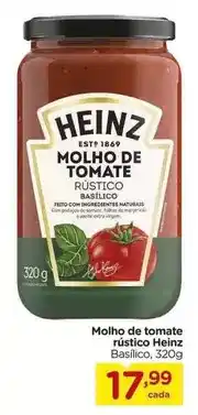 Carrefour Heinz - molho de tomate rustico oferta