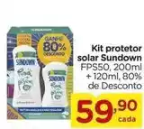 Carrefour Sundown - kit protetor solar fps50 oferta