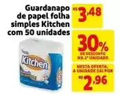 Mercado Extra Kitchen - guardanapo de papel folha simples com 50 unidades oferta