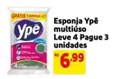 Mercado Extra Ypê - esponja multiuso leve 4 pague 3 unidades oferta