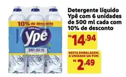 Mercado Extra Ypê - detergente líquido oferta