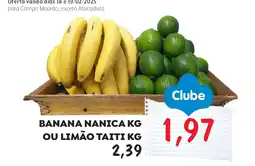 Paraná Supermercados Banana nanica ou limão taiti oferta