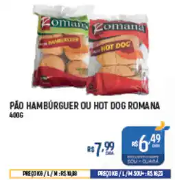 Supermercado Guará Pão hamburguer ou hot dog roma na oferta