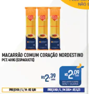 Supermercado Guará Macarrão comum coração nordestino pct oferta