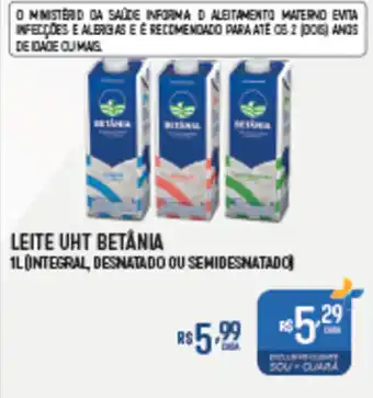 Supermercado Guará Leite uht betânia oferta