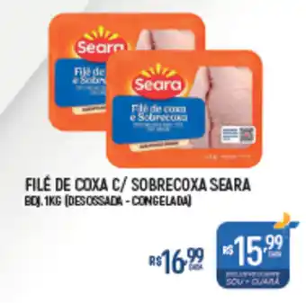 Supermercado Guará Filé de coxa c/ sobrecoxa seara boj. oferta