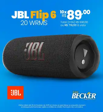 Lojas Becker JBL Flip 6 oferta