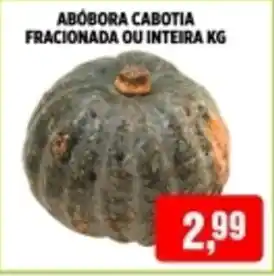 CoopBom Abobora cabotia fracionada ou inteira oferta