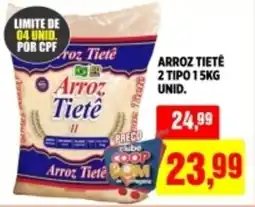 CoopBom Arroz tiete 2 tipo 1 unid. oferta