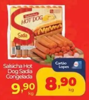 Lopes Supermercados Salsicha Hot Dog Sadia Congelada oferta