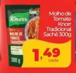 Lopes Supermercados Molho de Tomate Knom Tradicional Sachê oferta