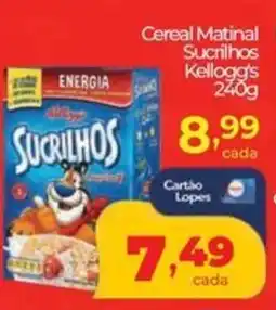 Lopes Supermercados Cereal Matinal Sucrilhos Kellogg's oferta