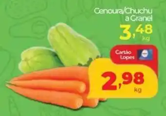 Lopes Supermercados Cenoura/Chuchu a Granel oferta