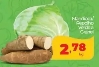 Lopes Supermercados Mandioca/ Repolho Verde a Granel oferta