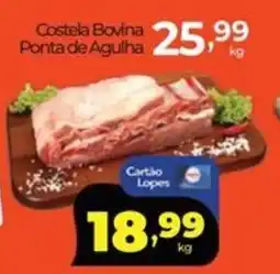 Lopes Supermercados Costela Bovina Ponta de Agulha oferta