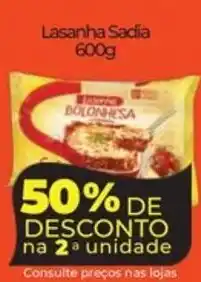 Lopes Supermercados Lasanha Sadia oferta