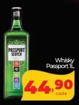 Lopes Supermercados Whisky Passport oferta