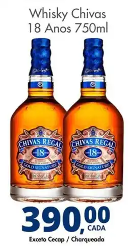 Delta Supermercados Whisky Chivas 18 Anos oferta